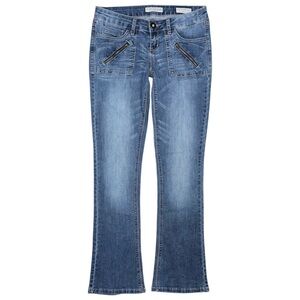 Vintage Y2K GUESS Adrianna Fit Low Rise Skinny Boot Jeans Zip Pocket Women’s 29